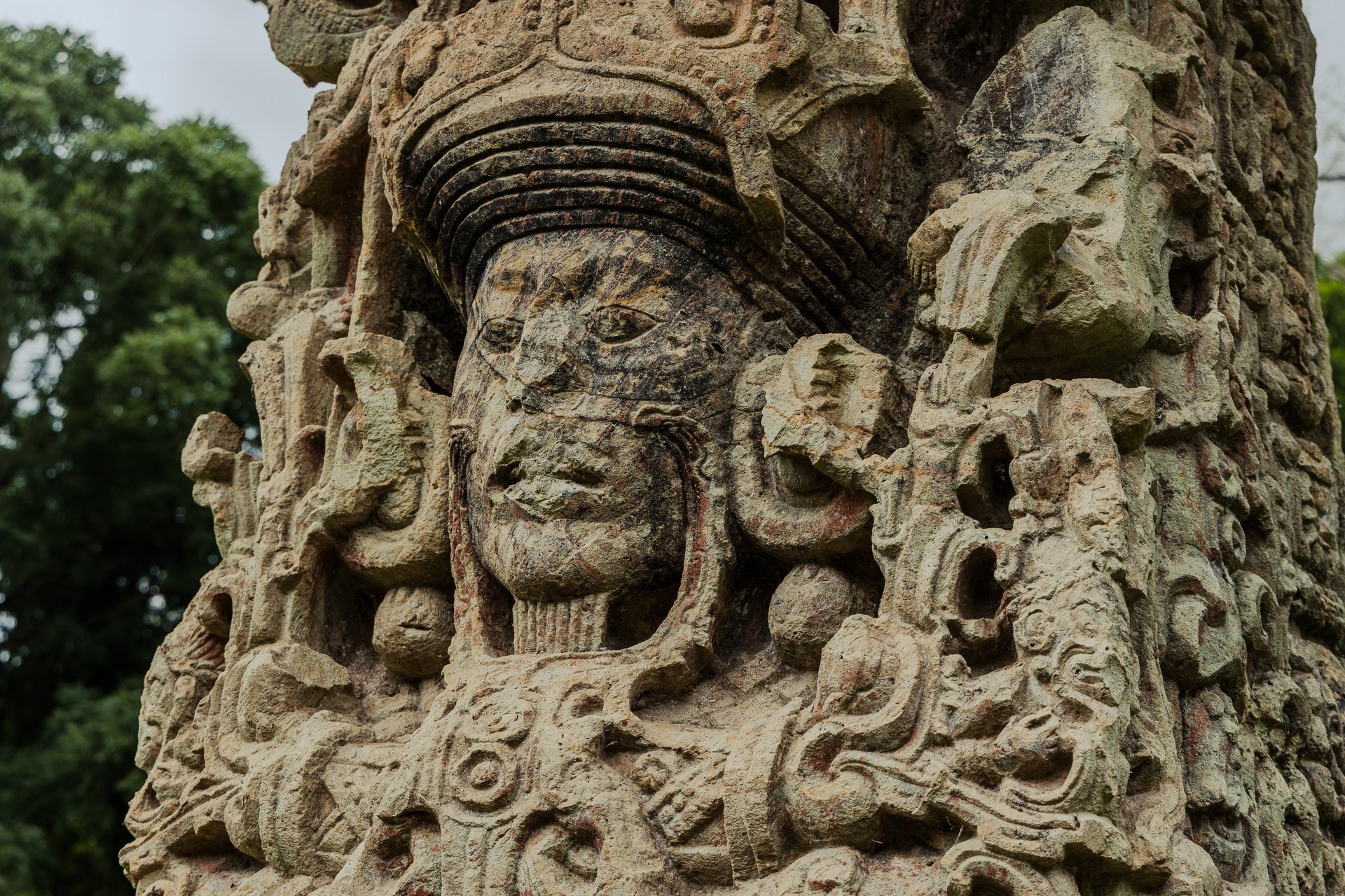 mayan statues copan